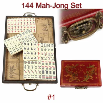 Mah-Jong Chinese Numbered Mahjong Set Tiles Mah-Jong Set Portable Chinese Toy with Box Party Gambling Game Board
Mah-Jong Chinese Numbered Mahjong Set Tiles Mah-Jong Set Portable Chinese Toy with Box Party Gambling Game Board