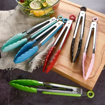 Barbecue Tools 9-inch High Temperature Resistant Anti-skid Environmental Protection Silicone Food Clip Silicone Barbecue Clip
Barbecue Tools 9-inch High Temperature Resistant Anti-skid Environmental Protection Silicone Food Clip Silicone Barbecue Clip