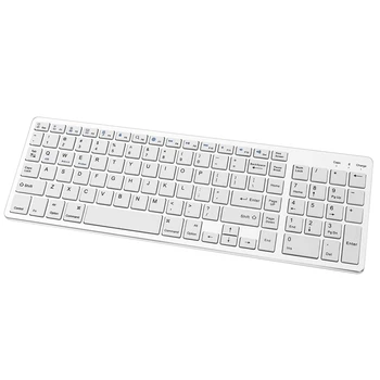 Bluetooth Keyboard Rechargeable Portable BT Wireless Keyboard with Number Pad for Laptop PC Tablet Windows IOS Android(White)
Bluetooth Keyboard Rechargeable Portable BT Wireless Keyboard with Number Pad for Laptop PC Tablet Windows IOS Android(White)