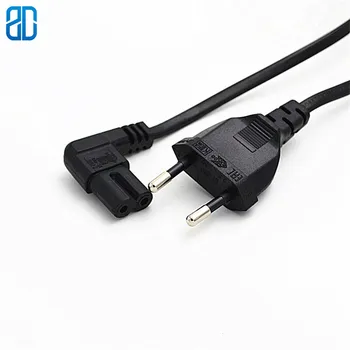 EU- C7 New Right Angled EU Euro AC Power Cord Cable Lead 1M/2M/3M/5M EU 2-prong To Figure 8 C7 for TV,Printers,Cameras,PS4,PS3
EU- C7 New Right Angled EU Euro AC Power Cord Cable Lead 1M/2M/3M/5M EU 2-prong To Figure 8 C7 for TV,Printers,Cameras,PS4,PS3