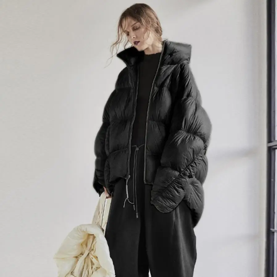Winter thick warm loose bread style white duck down coat female fashion casual oversied stand collar down coats F332
Winter thick warm loose bread style white duck down coat female fashion casual oversied stand collar down coats F332