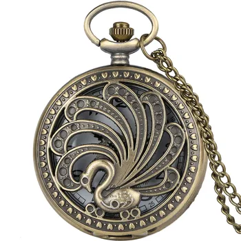 Exquisite Bronze Hollow Peacock Feather Opening Design Quartz Pocket Watch Retro Necklace Chain Arabic Numerals White Dial
Exquisite Bronze Hollow Peacock Feather Opening Design Quartz Pocket Watch Retro Necklace Chain Arabic Numerals White Dial