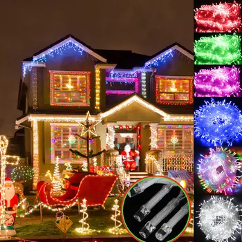 10M-100M Christmas Fairy LED String Light Multicolor Outdoor Waterproof UK Plug String Lights Garland For Xmas Wedding Party D20
10M-100M Christmas Fairy LED String Light Multicolor Outdoor Waterproof UK Plug String Lights Garland For Xmas Wedding Party D20