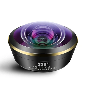Super Fisheye 238 Degree 5K Hd Full Screen Phone Camera Lens Kit For Iphone Xs Xr 8 7 6 Millet Phone Huawei
Super Fisheye 238 Degree 5K Hd Full Screen Phone Camera Lens Kit For Iphone Xs Xr 8 7 6 Millet Phone Huawei