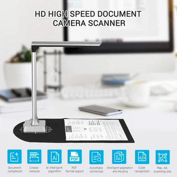 Aibecy BK32 Foldable HD High Speed USB Image Document Camera Scanner 15 Mega-Pixels A4 Scanning Size with LED Light for Windows
Aibecy BK32 Foldable HD High Speed USB Image Document Camera Scanner 15 Mega-Pixels A4 Scanning Size with LED Light for Windows
