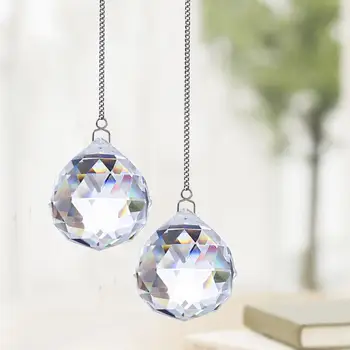H&D Set of 2 Magnificent Suncatcher Crystals Ball Prism 40mm Pendant with Chain Rainbow Maker Window Hanging Ornament Gift
H&D Set of 2 Magnificent Suncatcher Crystals Ball Prism 40mm Pendant with Chain Rainbow Maker Window Hanging Ornament Gift