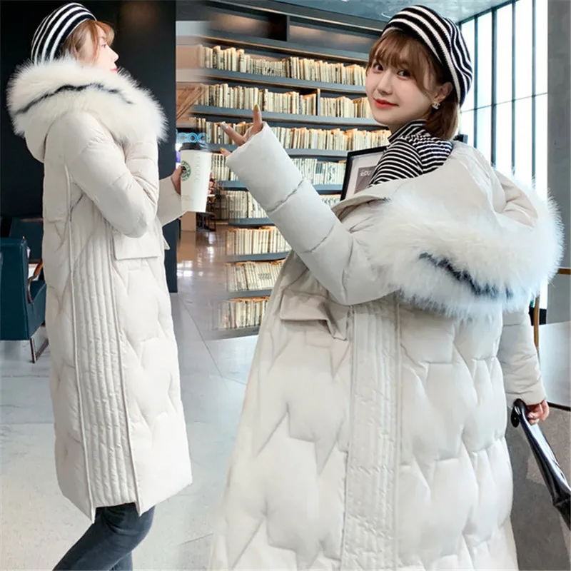 2019 New Autumn Winter Parkas Coats Women Korean Loose Long Thick Cotton Coat Down Jacket Female Winter Jackets Overcoats XA108 
2019 New Autumn Winter Parkas Coats Women Korean Loose Long Thick Cotton Coat Down Jacket Female Winter Jackets Overcoats XA108