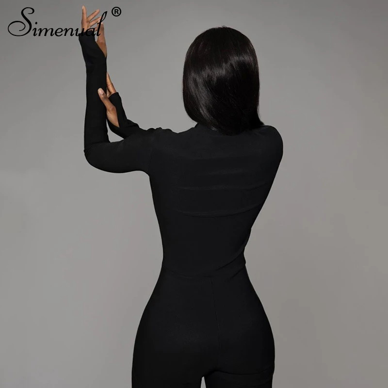 Casual Solid Skinny Jumpsuits Autumn Rompers OG0684 Casual Solid Skinny Jumpsuits Autumn Rompers OG0684