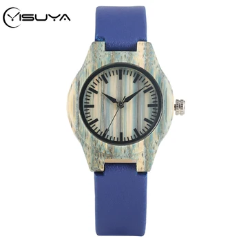 YISUYA Casual Ladies Wood Watch Light Green Dial Wooden Hour Fashion Color PU Leather Wristband Wooden Clock Gifts Female reloj
YISUYA Casual Ladies Wood Watch Light Green Dial Wooden Hour Fashion Color PU Leather Wristband Wooden Clock Gifts Female reloj