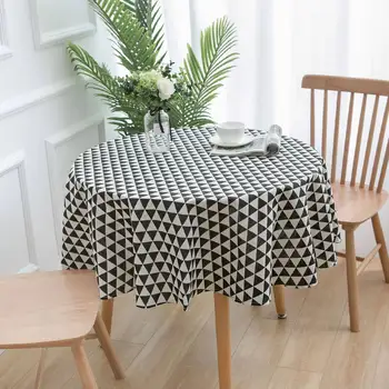 Modern 150CM Round Table Cover Cotton Linen Tablecloths Nordic Style Home Decorative Kitchen Decorative Round Table Cloths
Modern 150CM Round Table Cover Cotton Linen Tablecloths Nordic Style Home Decorative Kitchen Decorative Round Table Cloths