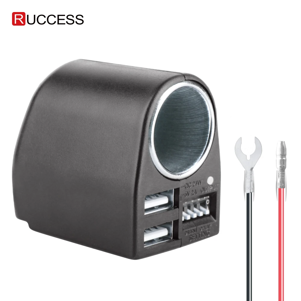 RUCCESS CAR USB 12V CAR Adapter Dual USB charger Cigarette Lighter Extension Power Charging Wire for DVR/Dash camera/Dashcam
RUCCESS CAR USB 12V CAR Adapter Dual USB charger Cigarette Lighter Extension Power Charging Wire for DVR/Dash camera/Dashcam