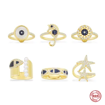 S925 Sterling Silver Jewelry 1:1 Copy,Collection ETE,Fish Open Ring With Pearls,Starfish Ring,Lucky Eye Ring With Logo for Women
S925 Sterling Silver Jewelry 1:1 Copy,Collection ETE,Fish Open Ring With Pearls,Starfish Ring,Lucky Eye Ring With Logo for Women