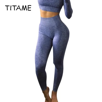 TITAME Women High Waist Seamless Leggings Women Fitness Running Pants Push Up Sports Leggings Energy Seamless Gym Girl Pants
TITAME Women High Waist Seamless Leggings Women Fitness Running Pants Push Up Sports Leggings Energy Seamless Gym Girl Pants