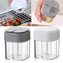 4 in 1 Spice Container Salt and Pepper Shaker 4 Grids Flip Empty Spice Dispenser Seasoning Container For Home BBQ
4 in 1 Spice Container Salt and Pepper Shaker 4 Grids Flip Empty Spice Dispenser Seasoning Container For Home BBQ