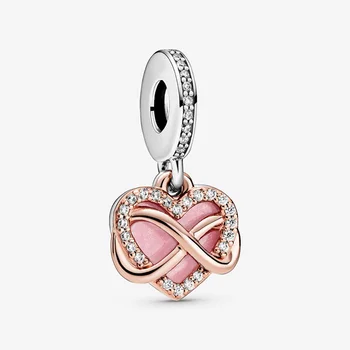 Fashion Beads Sparkling infiniteness Heart Dangle Charms fit Original European Bracelets Women DIY Jewelry
Fashion Beads Sparkling infiniteness Heart Dangle Charms fit Original European Bracelets Women DIY Jewelry
