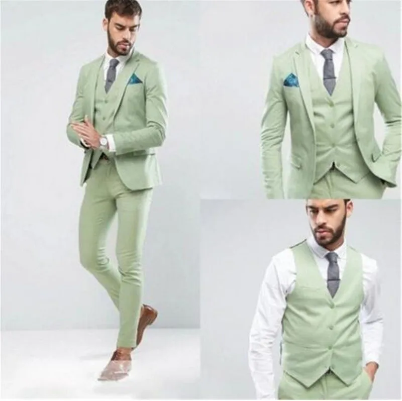 Fashion Mint 3 Pieces(Jacket+Pants+Vest) Mens Formal Suits Tuxedos Blazers Suits Peak Lapel Custom Made Best Men Grooms
Fashion Mint 3 Pieces(Jacket+Pants+Vest) Mens Formal Suits Tuxedos Blazers Suits Peak Lapel Custom Made Best Men Grooms