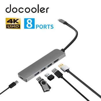 5IN1 Type-C Docooler to 3*USB3.0 + 1*HD Multi-Function Adapter USB-C Hub Converter Plug&Play
5IN1 Type-C Docooler to 3*USB3.0 + 1*HD Multi-Function Adapter USB-C Hub Converter Plug&Play