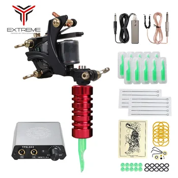 Starter Tattoo Machine Kit Set Coils machine Power Tattoo Beginner Grips Kits Permanent Make up
Starter Tattoo Machine Kit Set Coils machine Power Tattoo Beginner Grips Kits Permanent Make up