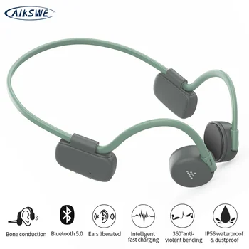 AIKSWE Bone Conduction Headphones Bluetooth wireless Sports Earphone IP56 Headset Stereo Hands-free with microphone For Running
AIKSWE Bone Conduction Headphones Bluetooth wireless Sports Earphone IP56 Headset Stereo Hands-free with microphone For Running