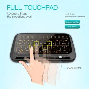 H18+ H18+ H18 Plus 2.4GHz Mini Wireless Keyboard With Full Touchpad Backlight Function Air Mouse Keyboards With Backlit For TV
H18+ H18+ H18 Plus 2.4GHz Mini Wireless Keyboard With Full Touchpad Backlight Function Air Mouse Keyboards With Backlit For TV