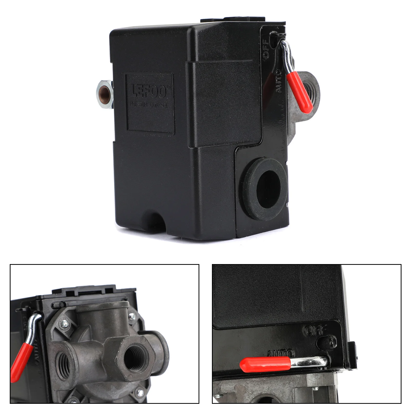 Artudatech Pressure Switch Control Valve Air Compressor 90-120Psi 4 Port Heavy Duty 26 Amp Parts
Artudatech Pressure Switch Control Valve Air Compressor 90-120Psi 4 Port Heavy Duty 26 Amp Parts