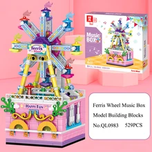 529pcs Building Block Toy Ferris Wheel Rotating Music Box 3D Model Decoration Girl Gift Children's Educational Toy Bricks No Box
529pcs Building Block Toy Ferris Wheel Rotating Music Box 3D Model Decoration Girl Gift Children's Educational Toy Bricks No Box