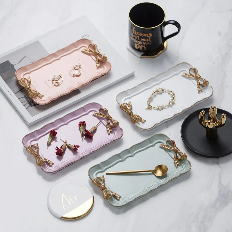 Cutelife Ceramic Vintage White Bow Jewelry Tray Kitchen Sofa Storage s Decorative Table Food Ring Tableware Living Room
Cutelife Ceramic Vintage White Bow Jewelry Tray Kitchen Sofa Storage s Decorative Table Food Ring Tableware Living Room