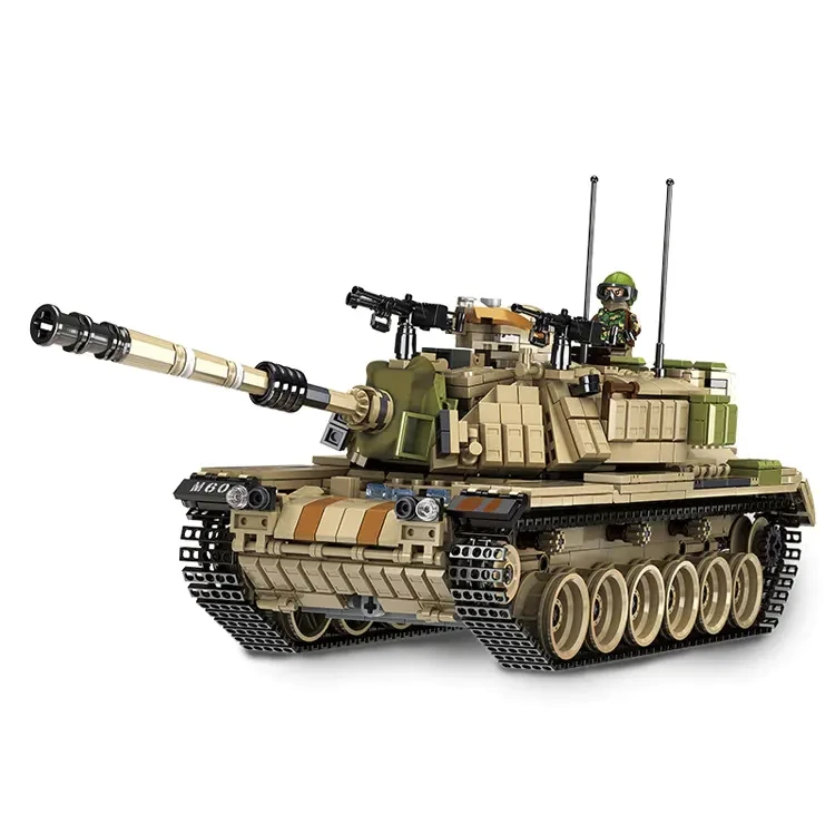 PANLOS-632010 Militär M1A2 Hauptpanzer Modell Kinder DIY Spielzeug OVP 1630PCS 