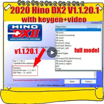 2020 for Hino Diagnostic EXplorer 2 for Hino DX2 v1.1.20.1 + Troubleshootings Database + Keygen Activator
2020 for Hino Diagnostic EXplorer 2 for Hino DX2 v1.1.20.1 + Troubleshootings Database + Keygen Activator