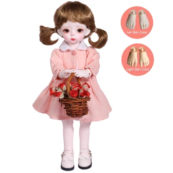MODIKER 2020 New 1/6 BJD Doll Full Set Figure Model Toy Little Girl Ball Joint Doll Kit with Makeup Sool (Fair/Light Skin Color)
MODIKER 2020 New 1/6 BJD Doll Full Set Figure Model Toy Little Girl Ball Joint Doll Kit with Makeup Sool (Fair/Light Skin Color)