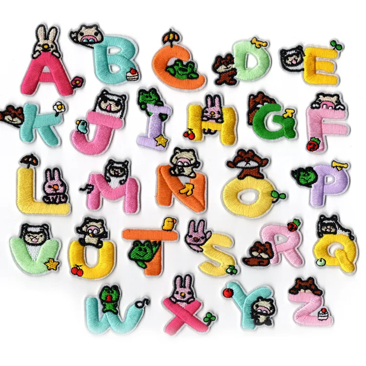 Iron on Patches for Clothing Stripe Animal Alphabet Badges Sticker on Clothes Embroidered Patches for Kids Clothing DIY Applique
Iron on Patches for Clothing Stripe Animal Alphabet Badges Sticker on Clothes Embroidered Patches for Kids Clothing DIY Applique