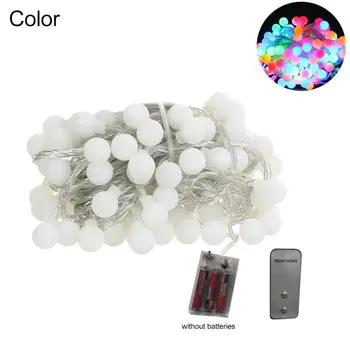 Battery Operated 33ft/10m 80 LED Bulb Globe String Lights Fairy Lighting Lamp