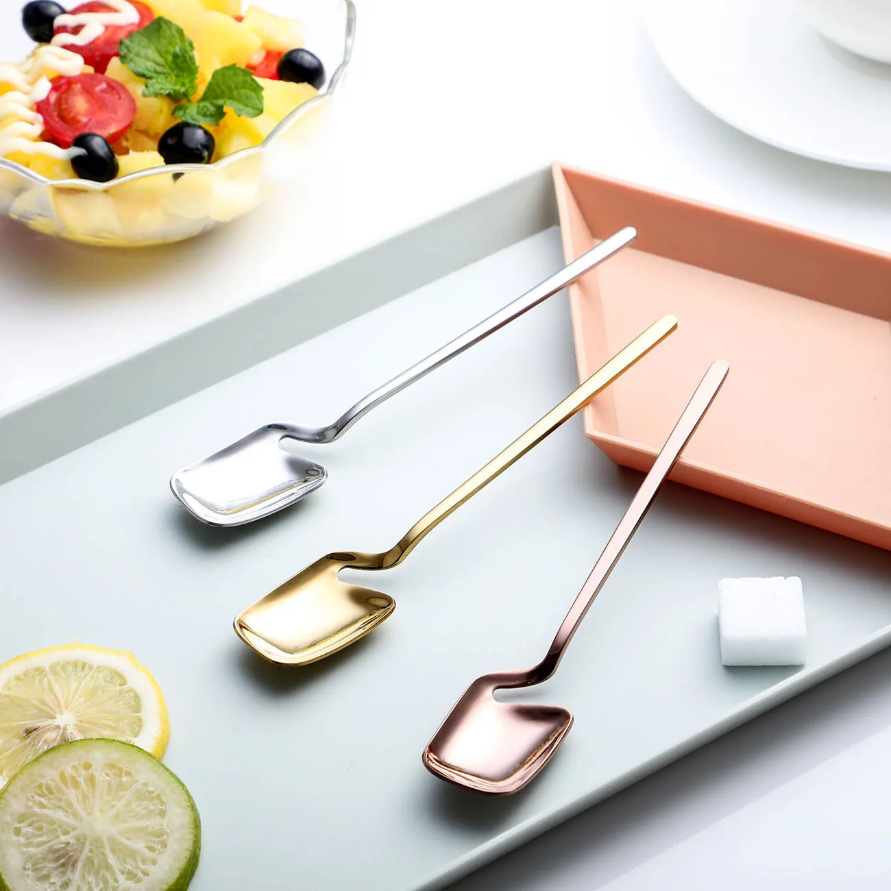 1PC Rose Gold Coffee Scoop Stainless Steel Coffee Spoon With Long Handle Kitchen Coffee Accessories Dessert Cafe Tea Spoon
1PC Rose Gold Coffee Scoop Stainless Steel Coffee Spoon With Long Handle Kitchen Coffee Accessories Dessert Cafe Tea Spoon