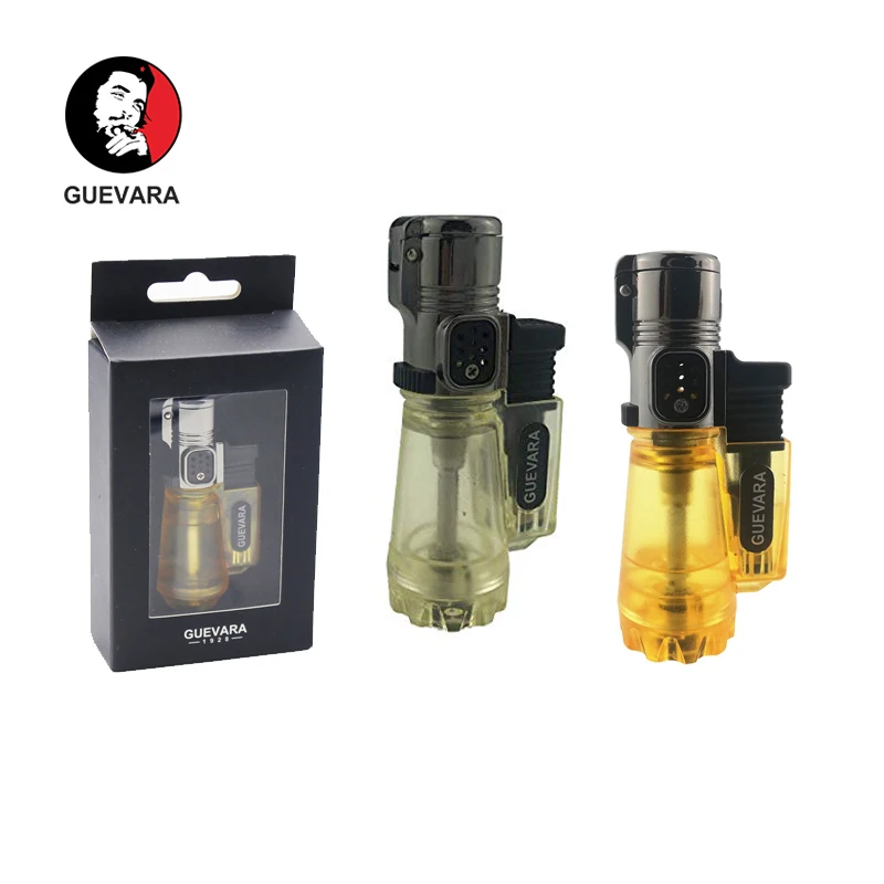 Guevara Torch Lighter Single Torch Jet Flame Butane Refillable Fuild Windproof Lighters
Guevara Torch Lighter Single Torch Jet Flame Butane Refillable Fuild Windproof Lighters