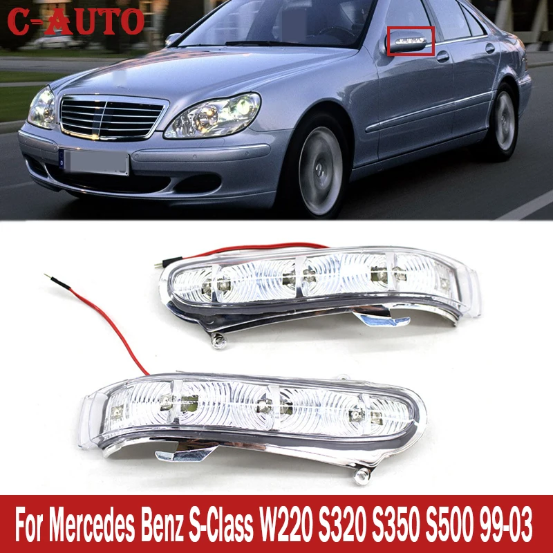 C-Auto Car LED Mirror Turn Signal Light RearView Mirror Lamps For Mercedes-Benz S-Class W220 1999-2002 CL-Class W215 1999-2003 
C-Auto Car LED Mirror Turn Signal Light RearView Mirror Lamps For Mercedes-Benz S-Class W220 1999-2002 CL-Class W215 1999-2003
