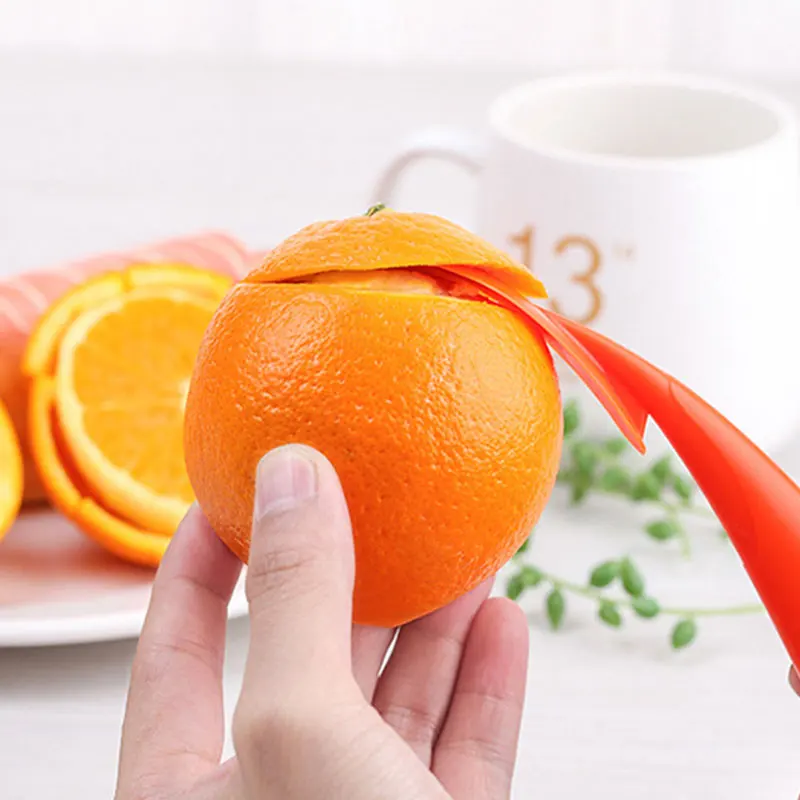Convenient And Practical Fruit Peeler Orange Kitchen Peeler Plastic Cutter Citrus Peeling Tools Lemon Orange Tool 1PC
Convenient And Practical Fruit Peeler Orange Kitchen Peeler Plastic Cutter Citrus Peeling Tools Lemon Orange Tool 1PC