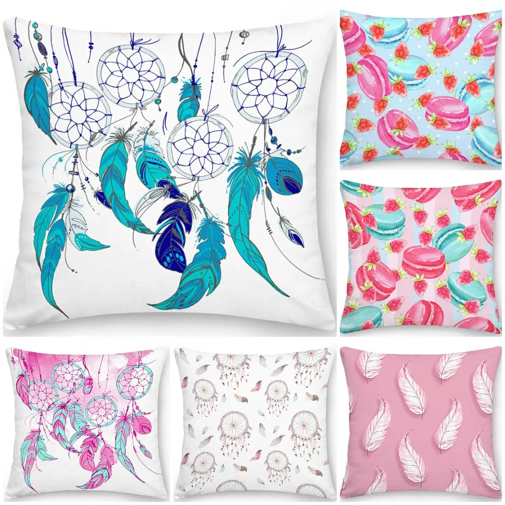 Feather Decorative Sofa Cushion Case Bed Pillow Cover Home Decor Car Cushion Cover Polyester Dreamcatcher Throw Pillow Case
Feather Decorative Sofa Cushion Case Bed Pillow Cover Home Decor Car Cushion Cover Polyester Dreamcatcher Throw Pillow Case