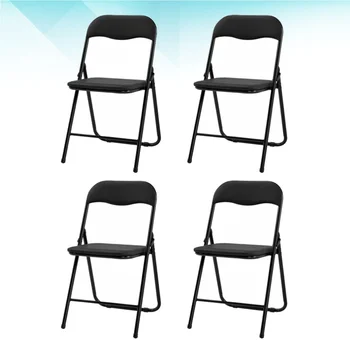 4pcs Foldable Leather Curved Backrest Camel Chair Stackable Indoor Chair (Black)
4pcs Foldable Leather Curved Backrest Camel Chair Stackable Indoor Chair (Black)