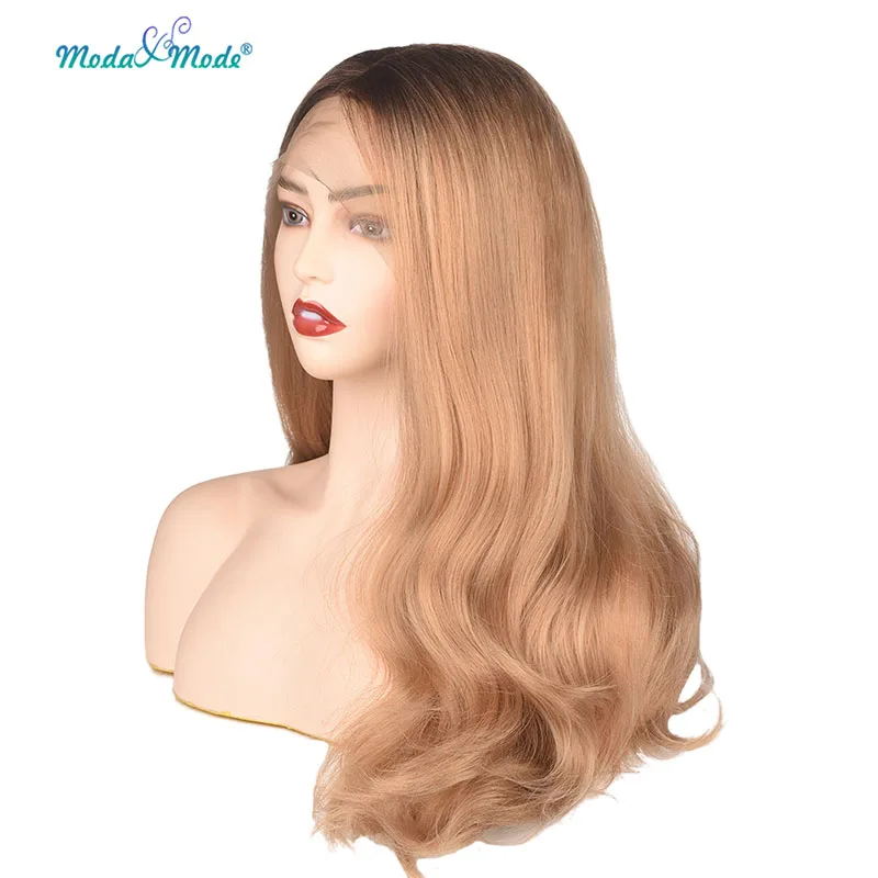 Moda & Mode 20 Ombre Blond Loose Wave Synthetic Lace Front Wig Dark Root L Part Daily Wigs for Women Heat Resistant
Moda & Mode 20 Ombre Blond Loose Wave Synthetic Lace Front Wig Dark Root L Part Daily Wigs for Women Heat Resistant