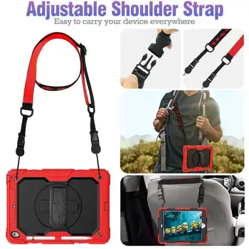 For iPad 10.2 2019 Case Rotating Heavy Duty Screen Protector Pen Holder Hand Strap PC Rugged Kickstand Case for iPad 7th 10.2
For iPad 10.2 2019 Case Rotating Heavy Duty Screen Protector Pen Holder Hand Strap PC Rugged Kickstand Case for iPad 7th 10.2