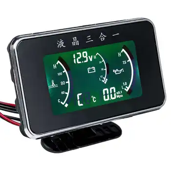 New 9V 36V 3 In 1 LCD Car Digital Gauge Oil Pressure Voltmeter Voltage Water Temperature Gauge Meter
New 9V 36V 3 In 1 LCD Car Digital Gauge Oil Pressure Voltmeter Voltage Water Temperature Gauge Meter