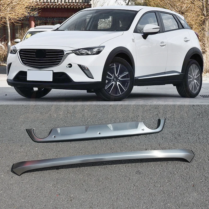 Rear Bumper Protector Skid Plate 2pcs For Mazda CX-3 2015-2018 Steel Front