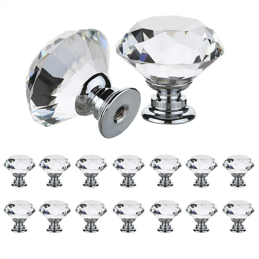 20-40mm Crystal Glass Knobs Cupboard Drawer Shape Design Wardrobe Handle Hardware Diamond Knobs Drawer Pull Kitchen Door Cabinet
20-40mm Crystal Glass Knobs Cupboard Drawer Shape Design Wardrobe Handle Hardware Diamond Knobs Drawer Pull Kitchen Door Cabinet