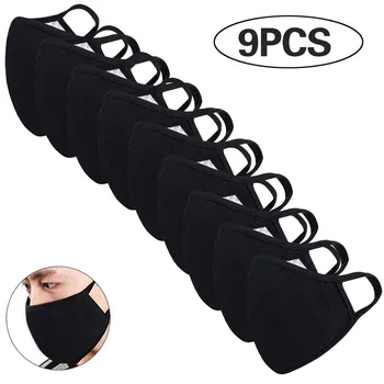 9pcs Simple Black Daily Working Use Facemask Anti-dust Reusable Cotton 9pcs Mouth Face Masks Mouth Cover For Man And Woman 
9pcs Simple Black Daily Working Use Facemask Anti-dust Reusable Cotton 9pcs Mouth Face Masks Mouth Cover For Man And Woman