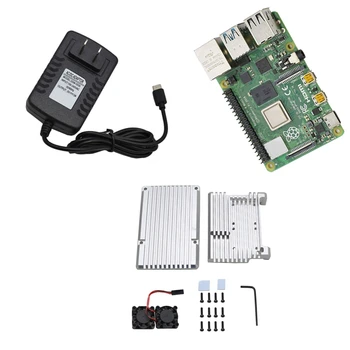 for Raspberry Pi 4 Model B 4G RAM Kit with Aluminum CNC Alloy Protective Case Cooling Dual Fan 5V 3A Power Adapter
for Raspberry Pi 4 Model B 4G RAM Kit with Aluminum CNC Alloy Protective Case Cooling Dual Fan 5V 3A Power Adapter