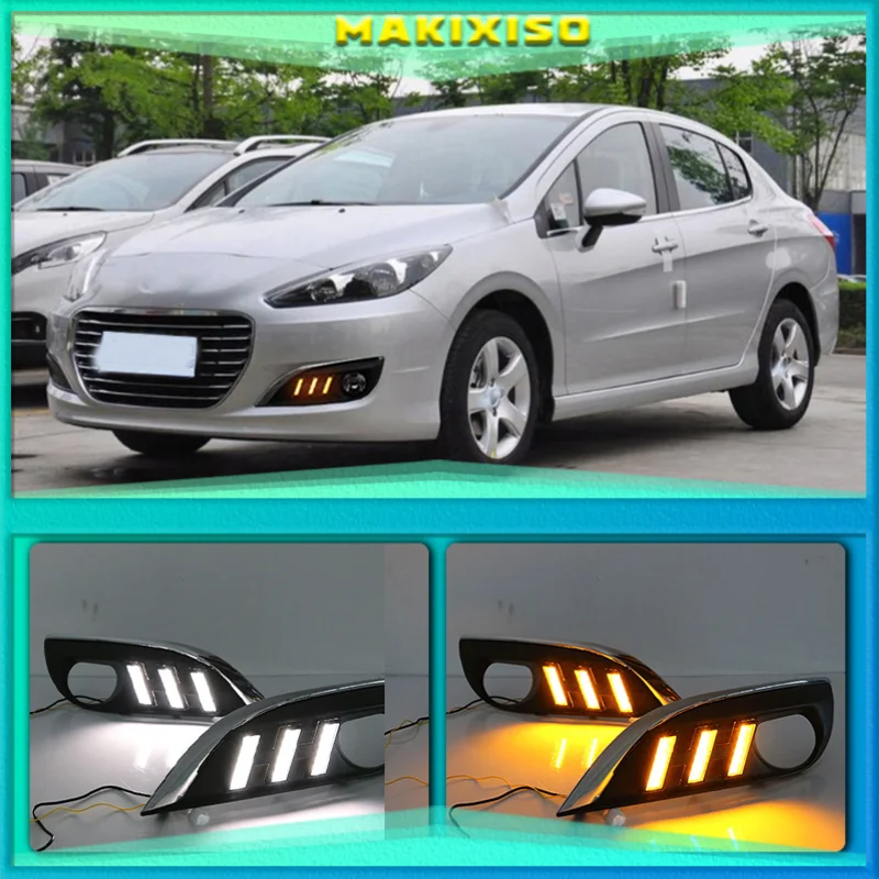 2Pcs Car styling for Peugeot 308 2012-2014 LED driving DRL with Daytime Running Light yellow turn signal Fog Head Lamp
2Pcs Car styling for Peugeot 308 2012-2014 LED driving DRL with Daytime Running Light yellow turn signal Fog Head Lamp