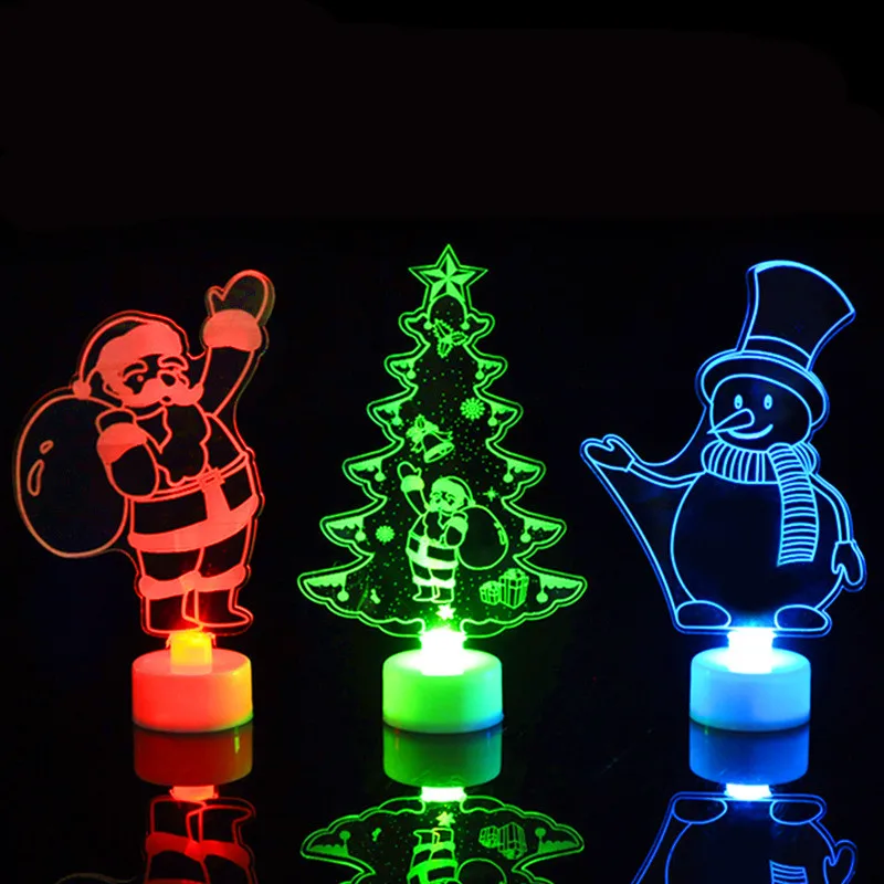 LED Colorful Acrylic Christmas Tree Glowing Santa Snowman Desktop Decoration Creative Xmas Party Decors Christmas Gift Kids Toy
LED Colorful Acrylic Christmas Tree Glowing Santa Snowman Desktop Decoration Creative Xmas Party Decors Christmas Gift Kids Toy