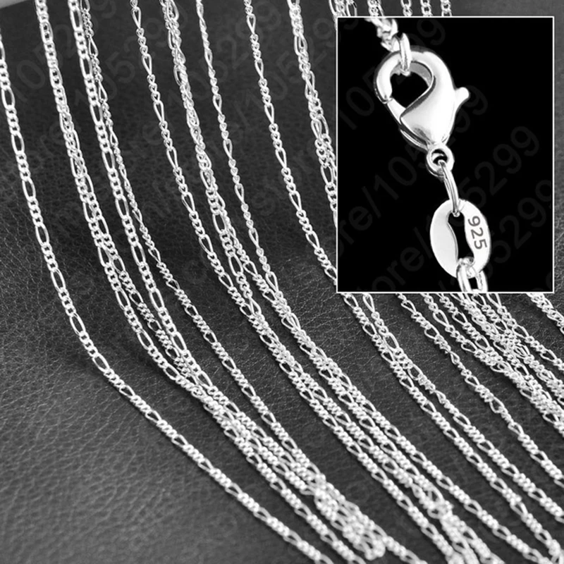 New Arrivals 10 PCS/Lot 16-30 Inches Sterling Silver Figaro Necklace Chain Pretty Good Fashion Women Jewelry Gift
New Arrivals 10 PCS/Lot 16-30 Inches Sterling Silver Figaro Necklace Chain Pretty Good Fashion Women Jewelry Gift