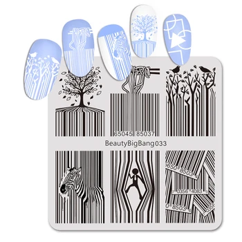 Beautybigbang Nail Stamping Plates Barcode geometric line fun Theme Image 12*6cm Template Mold Nail Art Stencil BB2
Beautybigbang Nail Stamping Plates Barcode geometric line fun Theme Image 12*6cm Template Mold Nail Art Stencil BB2