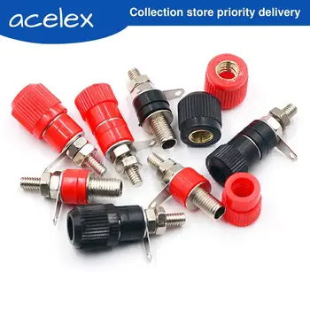 10PCS/LOT Terminal Blocks JS-910B 4mm Amplifier Terminal Connector Binding Post Banana Plug Jack Mount Black 5 Red 5
10PCS/LOT Terminal Blocks JS-910B 4mm Amplifier Terminal Connector Binding Post Banana Plug Jack Mount Black 5 Red 5